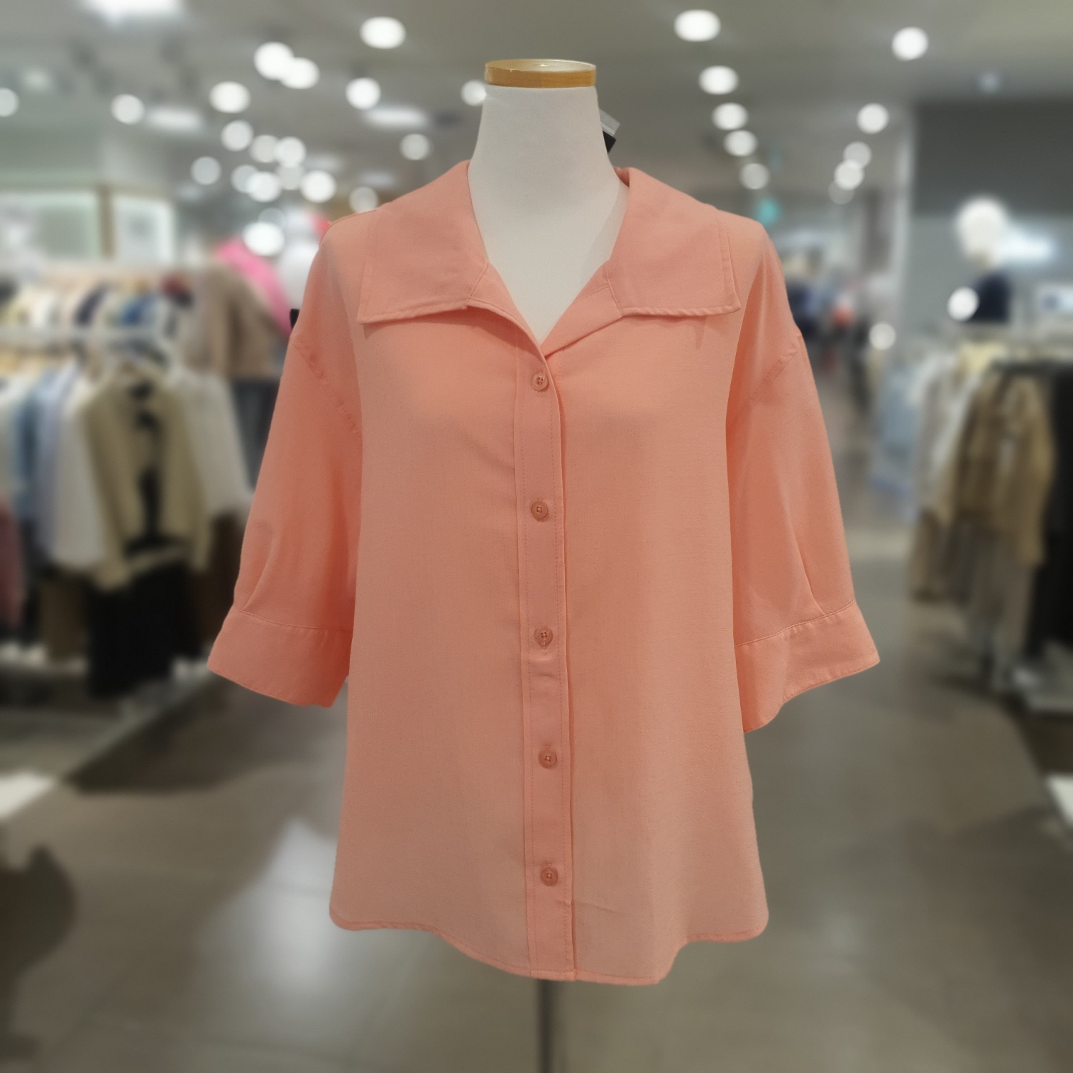 까시리 칼라 블라우스 DABL25501