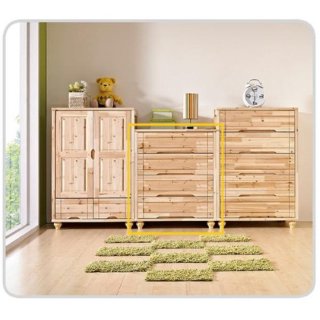 아름이와다움이 맘떼 삼나무원목 4단 서랍장 600