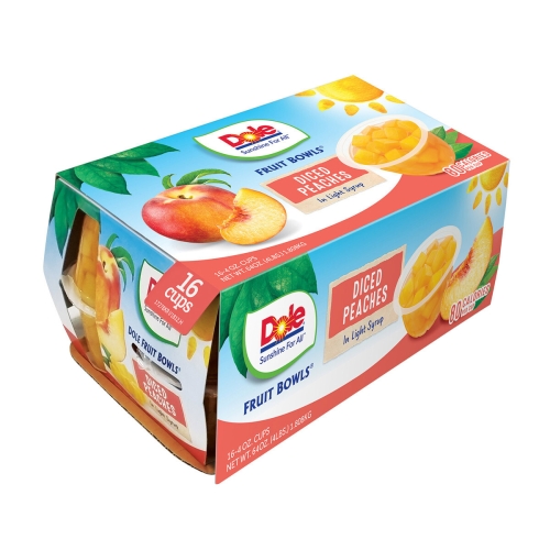 Dole 다이스 복숭아 과일컵 113g (32개)_이미지