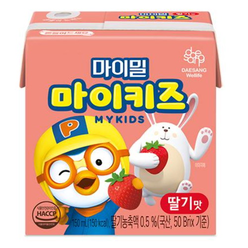 대상웰라이프 마이밀 마이키즈 딸기맛 150ml이미지입니다. 누르면 해당 게시물로 새창이동합니다.