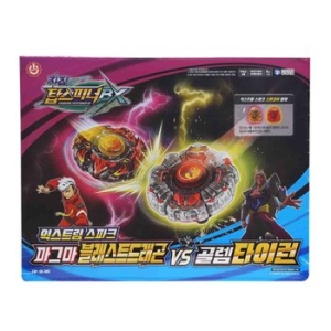 차징탑스피너BX 익스트림 스파크 마그마 블래스트 드래곤 VS 골렘 타이런