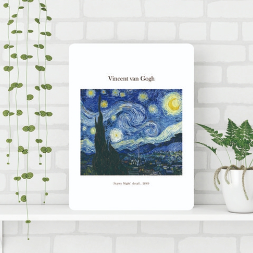 가온 고흐-별이빛나는밤 접이식 액자테이블 (80x60cm)