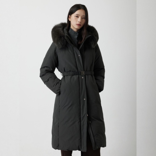 폭스퍼 야상 롱 구스 다운패딩 Z254PSG184