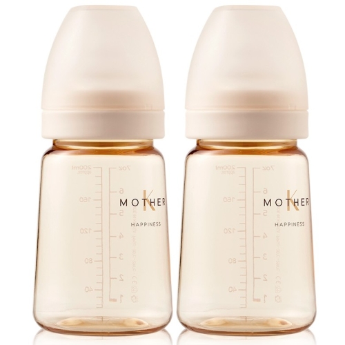 마더케이 베이직 PPSU 젖병 180ml 트윈팩 무꼭지 크림_이미지