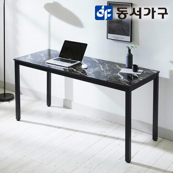 동서가구 르네 마블 철제 LPM 책상 (1500x600)