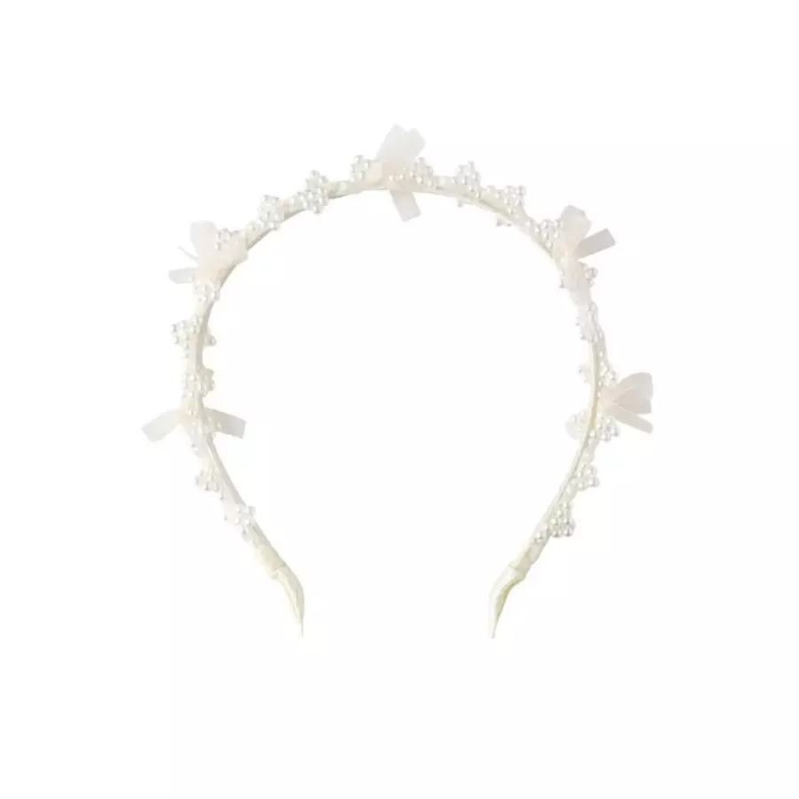 리틀그라운드 CR룰라비-오간자진주헤어밴드76112-873-02 ISU486