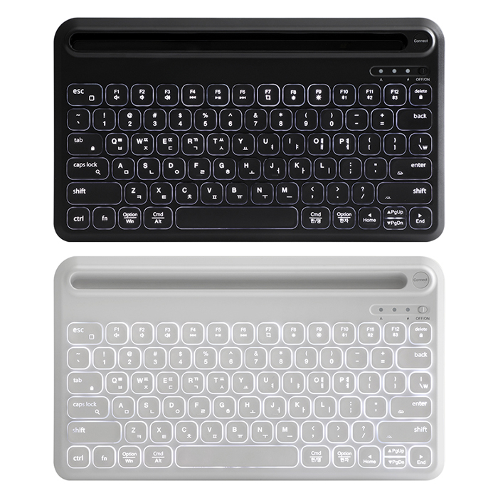 앱코 TOS250 LED 블루투스 키보드 (블랙)_이미지