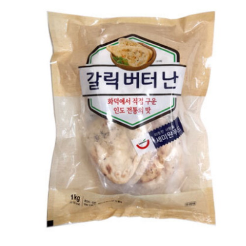 세미원푸드 갈릭 버터 난 20개입 1kg (1개)