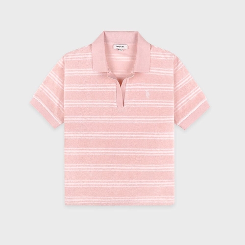 스포티앤리치 SRC 테리 폴로 핑크 R255AW2002