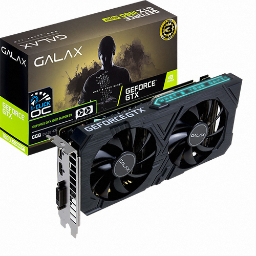 갤럭시 GALAX 지포스 GTX 1660 SUPER EX BLACK OC D6 6GB_이미지