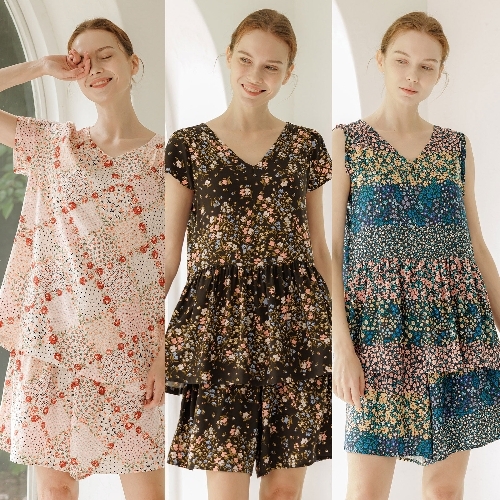 라페어 여성 인견 썸머 라운지웨어 3세트_이미지