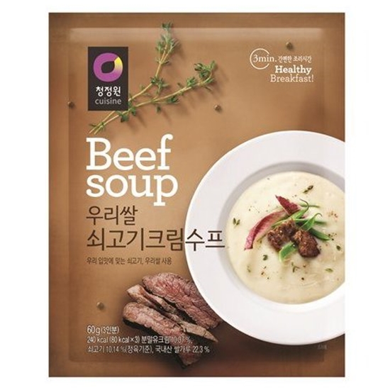 대상 청정원 우리쌀 쇠고기죽 60g (20개)_이미지