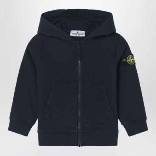 에스티오 NE ISLAND Navy blue zip up sweatshirt in cotton 6100010-BS0040/Q NE-..