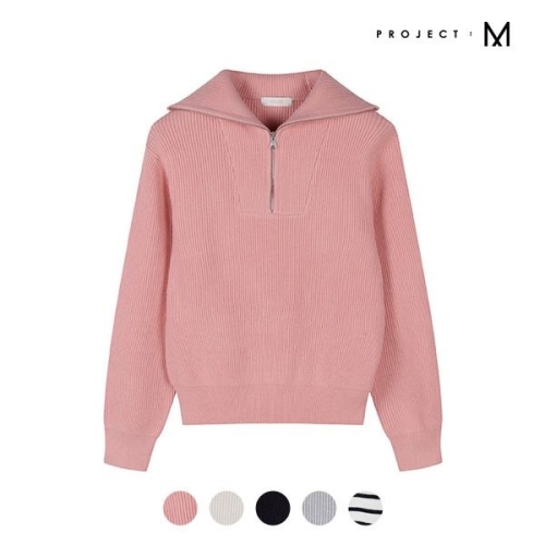 프로젝트엠 여성 반집업 스웨터 풀오버_EPD4ER2200_이미지