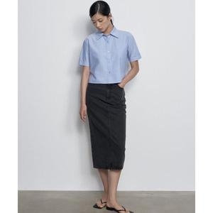 무신사 무신사 스탠다드 스탠다드 WOMAN 여성 데님 미디 스커트 딥 인디고 MWJNK608-DI