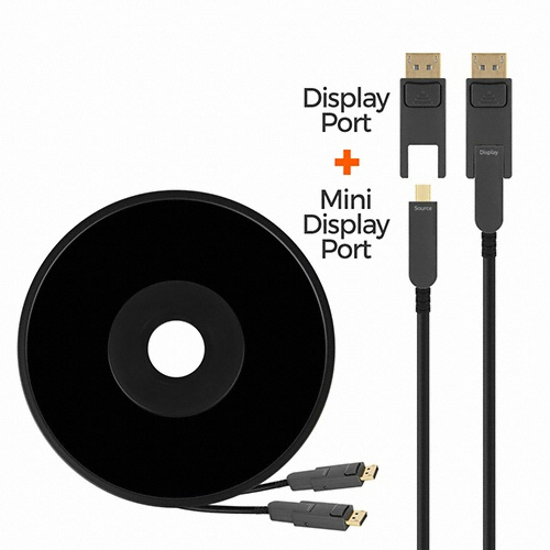이지넷유비쿼터스 넥스트 DP + Mini DP 1.4 AOC 광 케이블 (30m)_이미지