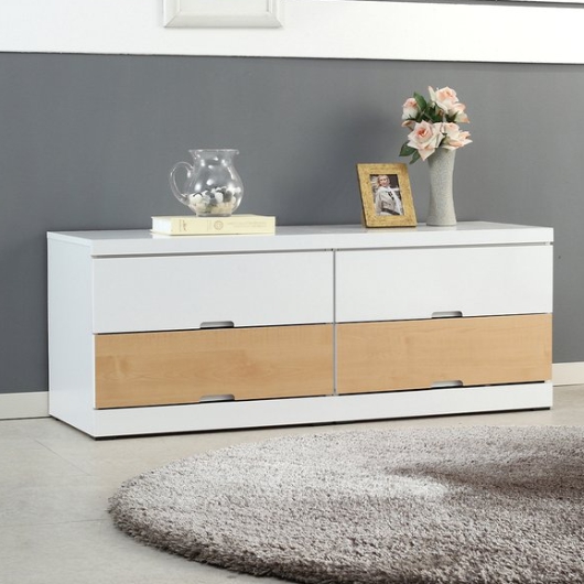 우아미가구 젠렌 2단 와이드 서랍장 1200