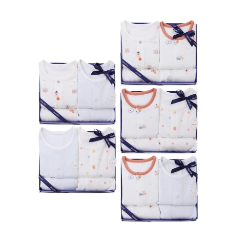 압소바 1 쌍둥이선물 내의2벌세트 6A2D-103H5 75110_이미지