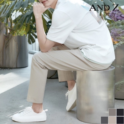  지오지아 테이퍼드핏 스트링 커버 팬츠_BLB2PP1001