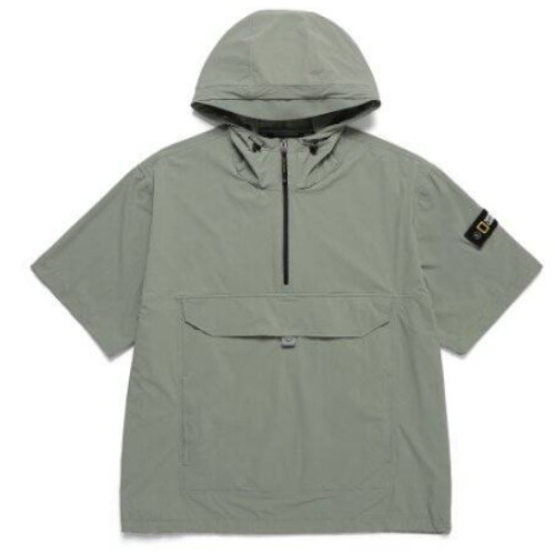 내셔널지오그래픽 아델리 경량 우븐 스트레치 반팔 아노락 N242UFT941