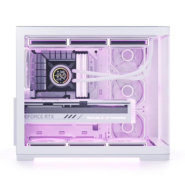 앱코 UD50C 루시드 앰비언트 풀커브드 ARGB BTF (화이트)_이미지