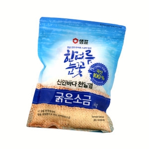 샘표 신안바다 천일염 한여름눈꽃 굵은소금/5kg_이미지
