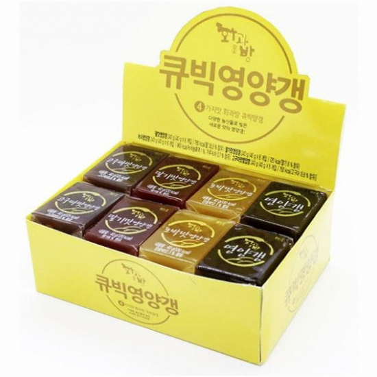 대두식품 화과방 큐빅영양갱 4가지맛 24개입 960g (1개)_이미지
