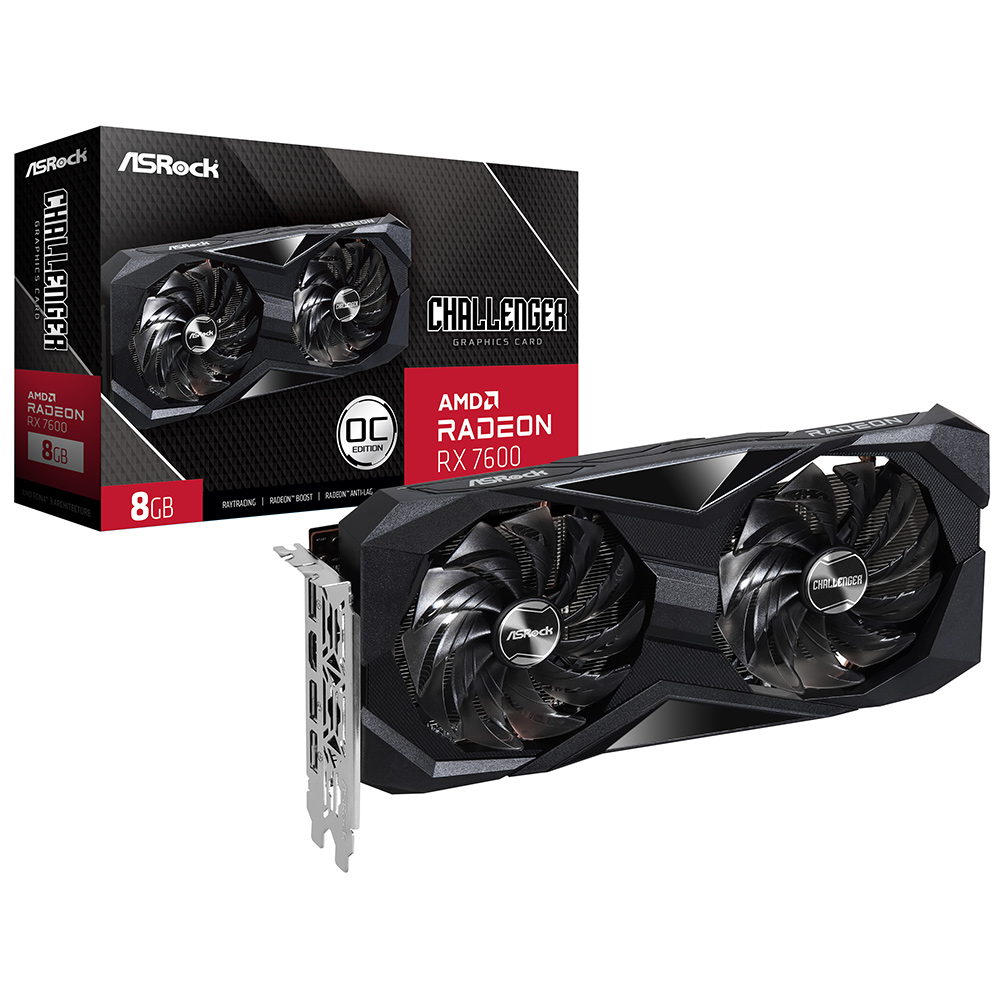 ASRock 라데온 RX 7600 CHALLENGER OC D6 8GB 에즈윈