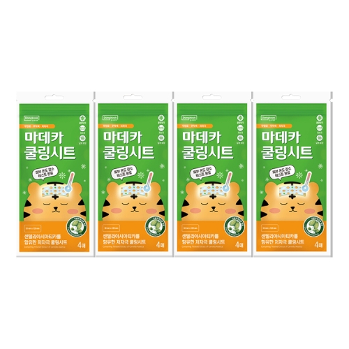 동국제약 마데카 쿨링시트 4매 (4팩(16매))_이미지