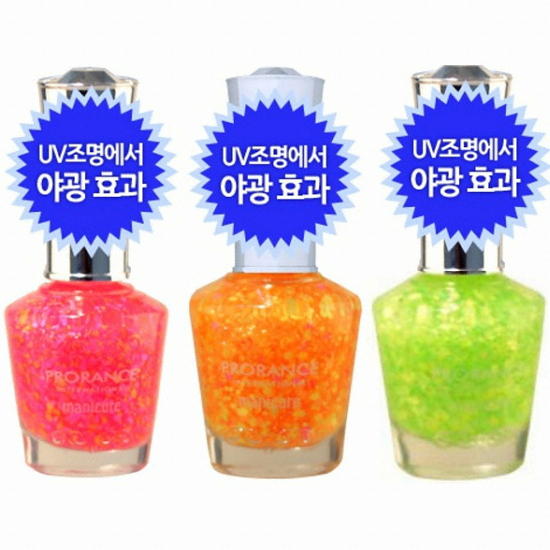 프로랑스 원형 매니큐어 네온 19ml (3개)