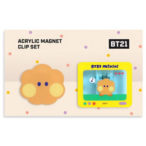 라인프렌즈 BT21 SHOOKY 미니니 마그넷 클립세트_이미지