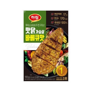 하림 맛닭가슴살  바베큐맛 100g (1개)_이미지