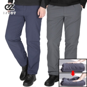 이지바이 KT알파 쇼핑 온라인 보들빵빵 남성 두툼한 플리스 기모 안감 방풍 바지 겨울 빅사이즈 방한 팬츠 SI23LP092M 일상이.._이미지