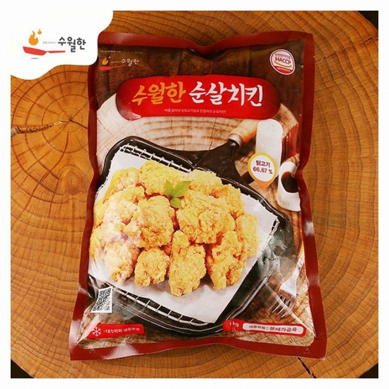 청우냉동식품 수월한 순살치킨 1kg (1개)_이미지