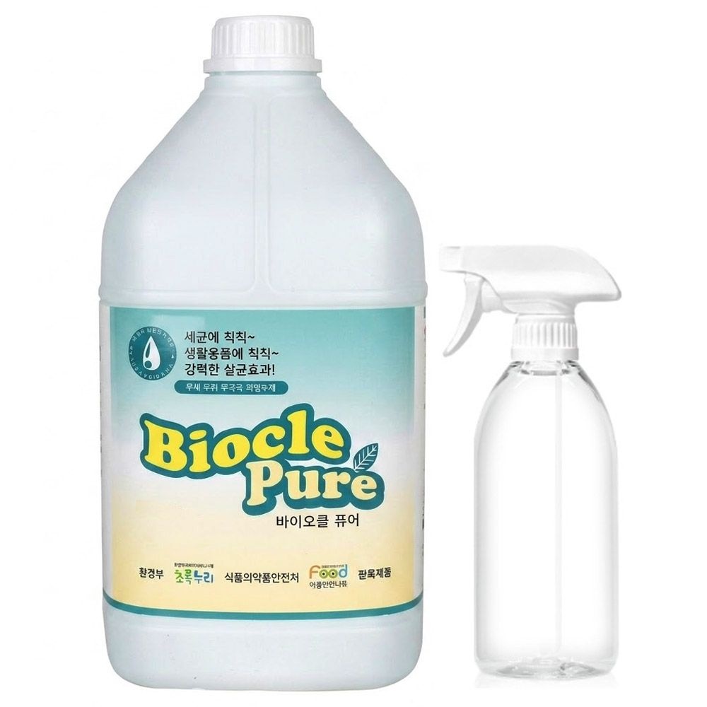 바이오클 퓨어 4L 2개 + 용기 500ml