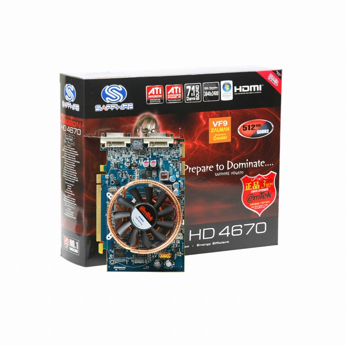 라데온 HD 4670 DDR3 512MB VF9 이엠텍