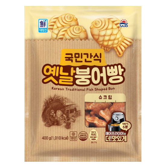 사조대림 대림선 국민간식 옛날 붕어빵 슈크림 400g (1개)_이미지