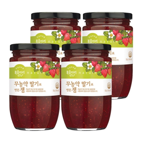 복음자리 무농약 딸기로 만든 잼 500g (4개)_이미지