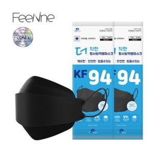 필나인 더착한 10매 증정 3D 황사방역용 KF94 미세먼지 황사마스크 1매입 50매+10매