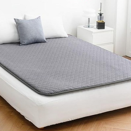 한일의료기 두툼폭신 심플 그레이 탄소매트 HI-40 (싱글, 100x200cm)_이미지