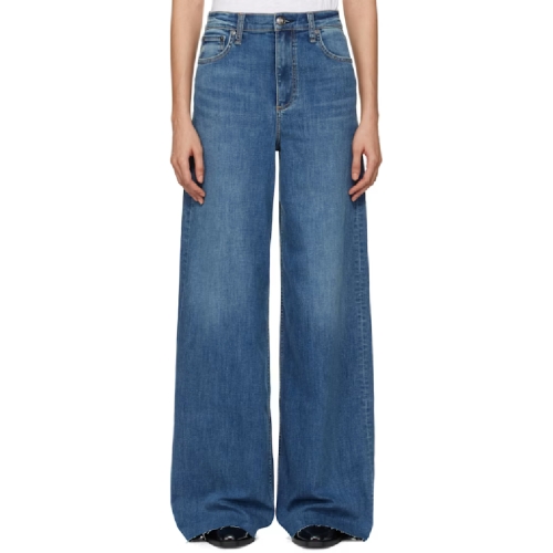 블루 소피 울트라 와이드 데님 진 WDD24F2952FUWI T