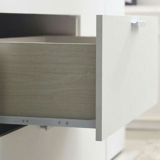 바로크홈 파르페 옷장 3단서랍 오픈선반형 (80cm)_이미지