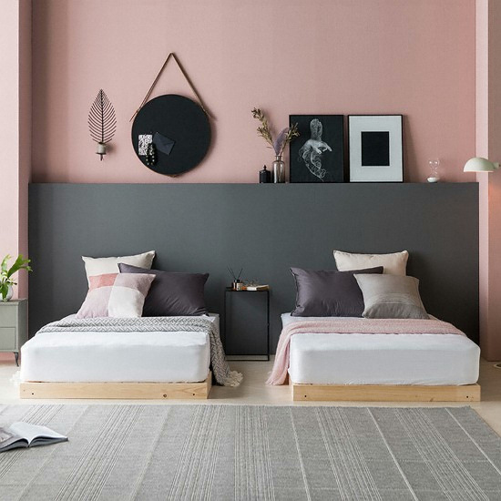 아씨방 스타크 저상형 패밀리침대 SS+Q (독립스프링)_이미지