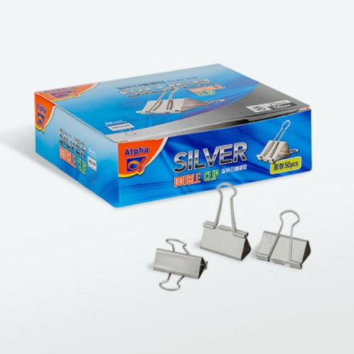 알파 더블클립 실버 25mm 중_이미지