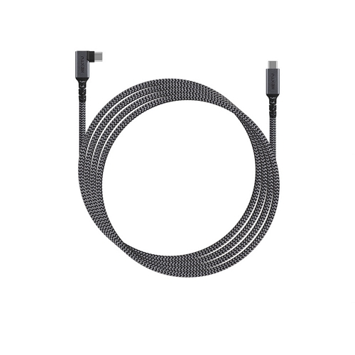 이지넷유비쿼터스 NEXTU C to C타입 100W PD 고속충전 데이터 90도 꺽임 케이블 (2m)_이미지