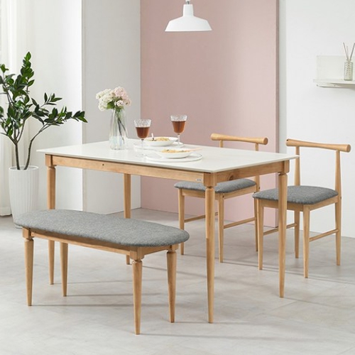 헤즈로 에덴 사각 원목 식탁 1200