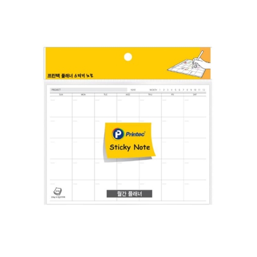 프린텍 플래너 스티키노트 월간 PL204M [1개]