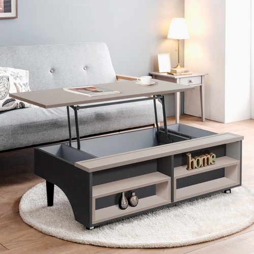 에보니아 리앤 그랜드 수납형 리프트테이블