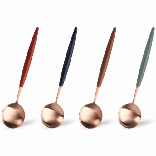 백산 ㅤ몽블랑 에펠 로즈골드 화채스푼/디저트스푼_이미지