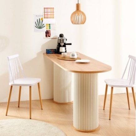 동화속나무 로마 원형 반타원 식탁 1300